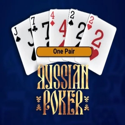 Russian Poker slot visual from OneTouch Games available on baxtersbet.com